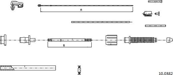 Cabor 10.0382 - Câble d'accélération droxauto.com
