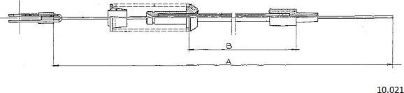 Cabor 10.021 - Câble d'accélération droxauto.com