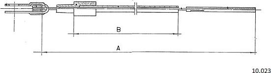 Cabor 10.023 - Câble d'accélération droxauto.com