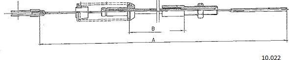 Cabor 10.022 - Câble d'accélération droxauto.com