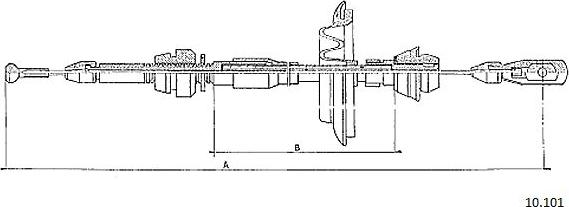 Cabor 10.101 - Câble d'accélération droxauto.com