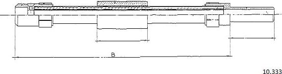 Cabor 10.333 - Tirette à câble, commande d'embrayage droxauto.com