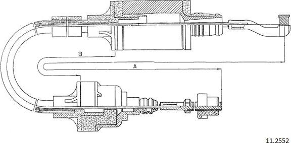 Cabor 11.2552 - Câble flexible de commande de compteur droxauto.com