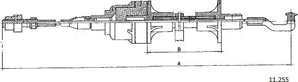 Cabor 11.255 - Tirette à câble, commande d'embrayage droxauto.com