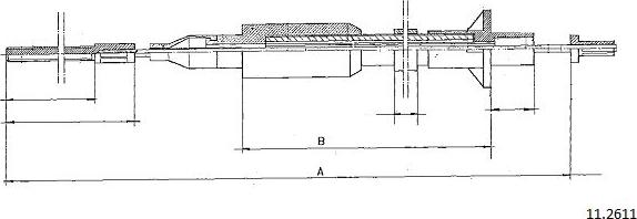 Cabor 11.2611 - Tirette à câble, commande d'embrayage droxauto.com