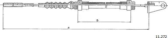 Cabor 11.272 - Tirette à câble, commande d'embrayage droxauto.com