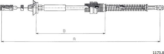 Cabor 1173.8 - Câble d'accélération droxauto.com