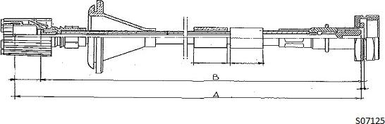 Cabor S07125 - Câble flexible de commande de compteur droxauto.com