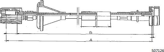 Cabor S07126 - Câble flexible de commande de compteur droxauto.com