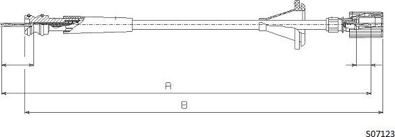 Cabor S07123 - Câble flexible de commande de compteur droxauto.com