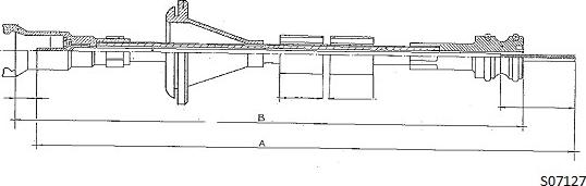Cabor S07127 - Câble flexible de commande de compteur droxauto.com