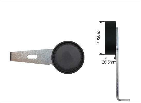 Caffaro 41-98 - Poulie renvoi / transmission, courroie trapézoïdale à nervures droxauto.com