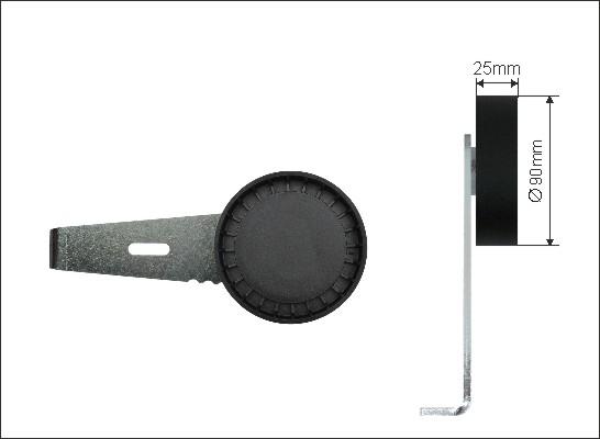 Caffaro 500130 - Tendeur de courroie, courroie trapézoïdale à nervures droxauto.com