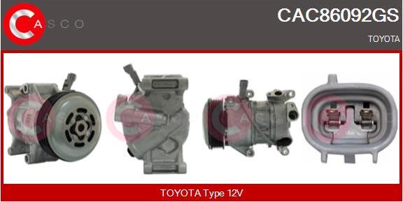 Casco CAC86092GS - Compresseur, climatisation droxauto.com