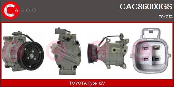 Casco CAC86000GS - Compresseur, climatisation droxauto.com