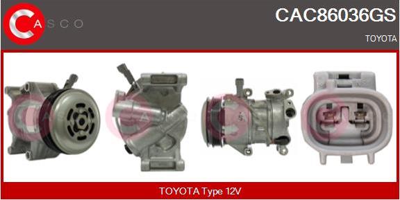 Casco CAC86036GS - Compresseur, climatisation droxauto.com
