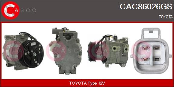Casco CAC86026GS - Compresseur, climatisation droxauto.com