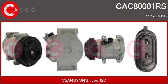 Casco CAC80001RS - Compresseur, climatisation droxauto.com