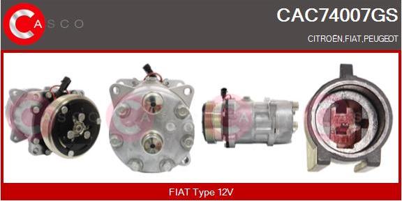 Casco CAC74007GS - Compresseur, climatisation droxauto.com