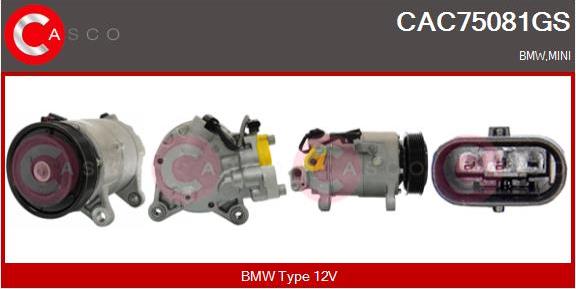 Casco CAC75081GS - Compresseur, climatisation droxauto.com