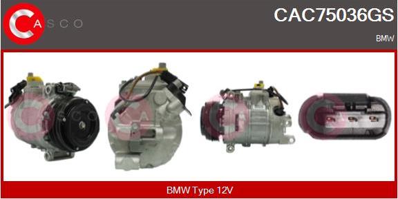 Casco CAC75036GS - Compresseur, climatisation droxauto.com