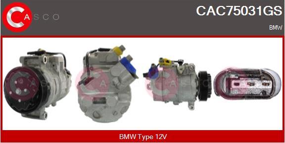 Casco CAC75031GS - Compresseur, climatisation droxauto.com