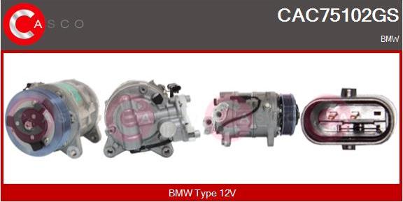 Casco CAC75102GS - Compresseur, climatisation droxauto.com