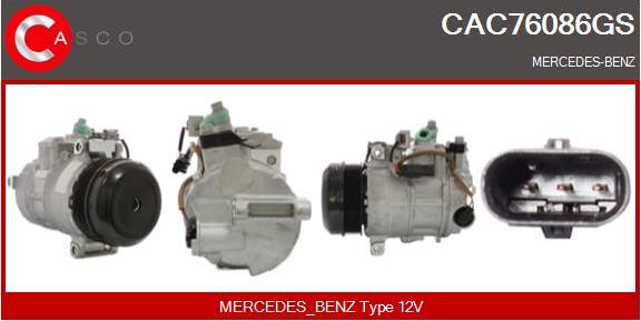 Casco CAC76086GS - Compresseur, climatisation droxauto.com