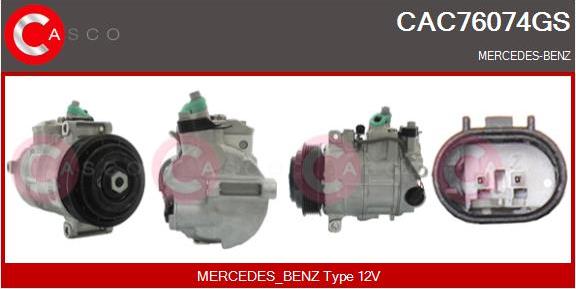 Casco CAC76074GS - Compresseur, climatisation droxauto.com