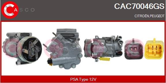 Casco CAC70046GS - Compresseur, climatisation droxauto.com