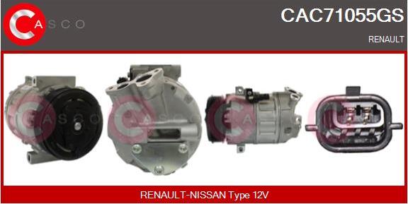 Casco CAC71055GS - Compresseur, climatisation droxauto.com