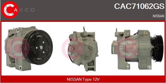 Casco CAC71062GS - Compresseur, climatisation droxauto.com