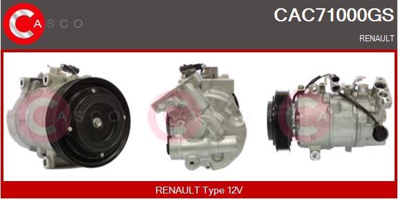 Casco CAC71000GS - Compresseur, climatisation droxauto.com