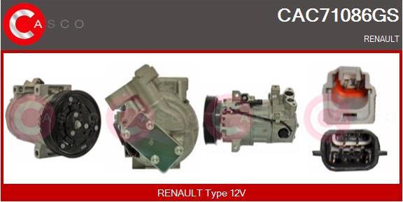 Casco CAC71086GS - Compresseur, climatisation droxauto.com
