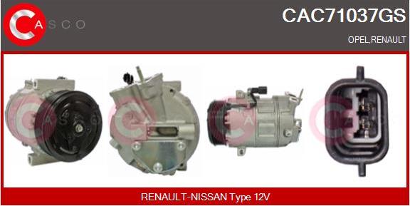 Casco CAC71037GS - Compresseur, climatisation droxauto.com