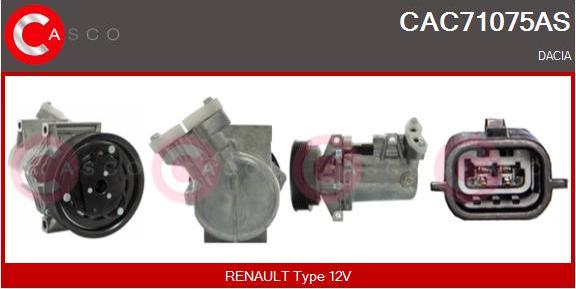 Casco CAC71075AS - Compresseur, climatisation droxauto.com