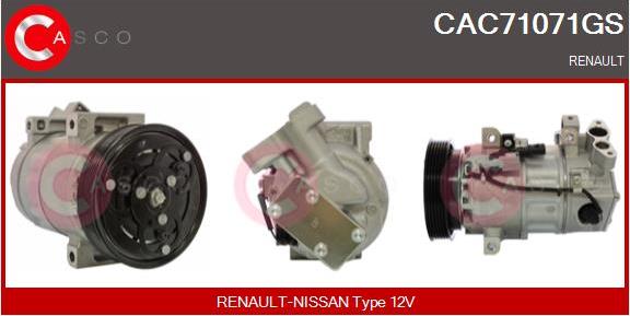 Casco CAC71071GS - Compresseur, climatisation droxauto.com