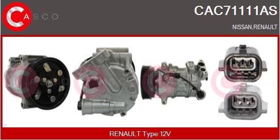 Casco CAC71111AS - Compresseur, climatisation droxauto.com