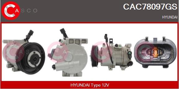 Casco CAC78097GS - Compresseur, climatisation droxauto.com