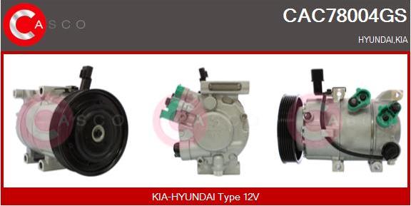 Casco CAC78004GS - Compresseur, climatisation droxauto.com