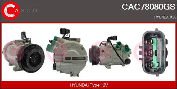 Casco CAC78080GS - Compresseur, climatisation droxauto.com