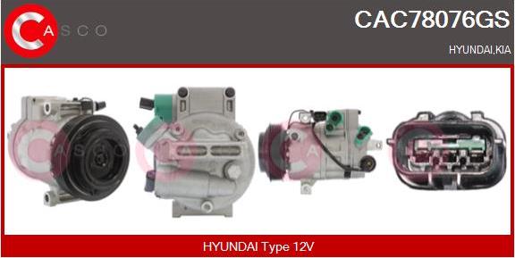 Casco CAC78076GS - Compresseur, climatisation droxauto.com