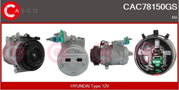 Casco CAC78150GS - Compresseur, climatisation droxauto.com