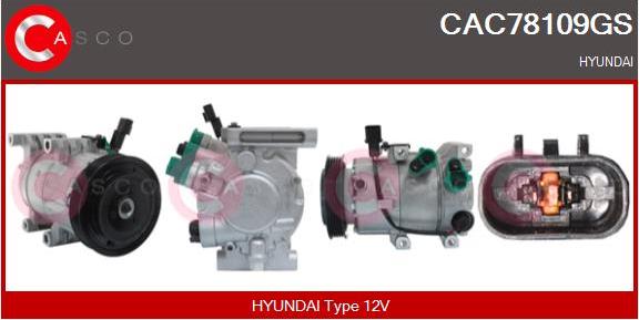 Casco CAC78109GS - Compresseur, climatisation droxauto.com