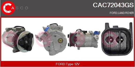 Casco CAC72043GS - Compresseur, climatisation droxauto.com