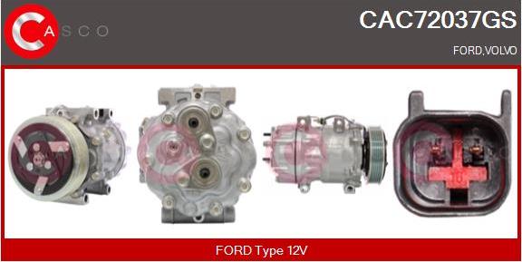 Casco CAC72037GS - Compresseur, climatisation droxauto.com