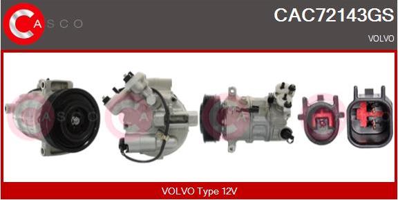 Casco CAC72143GS - Compresseur, climatisation droxauto.com