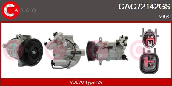 Casco CAC72142GS - Compresseur, climatisation droxauto.com
