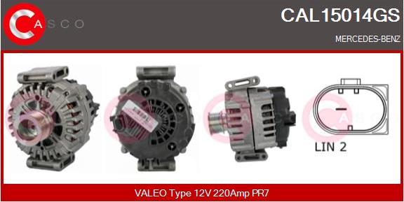 Casco CAL15014GS - Alternateur droxauto.com