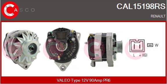Casco CAL15198RS - Alternateur droxauto.com